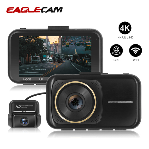 Dash Camera Sony IMX 335 FHD 3-inch NT966670 4K Car Camera 3840*2160P Dual Lens With WiFi GPS Car Driving Recorder Registrar ► Photo 1/6