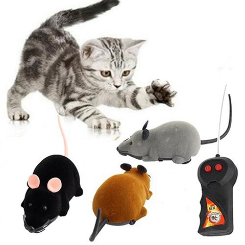 Mini Funny RC Simulation Wireless Remote Control RC Electronic Rat Mouse Mice Toy Tricky Plastic Flocking Halloween Xmas For Pet ► Photo 1/6