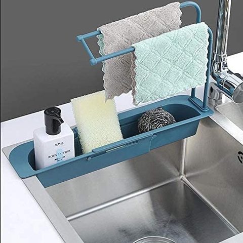 Kitchen Sink Strainer Drain Retractable Sink Stand Retractable Rack Storage Drainage Basket Sponge Soap Holder Drain filter ► Photo 1/6