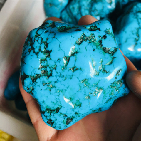 100-130g  Natural  turquoise mineral bare stone mineral crystal stone ► Photo 1/5