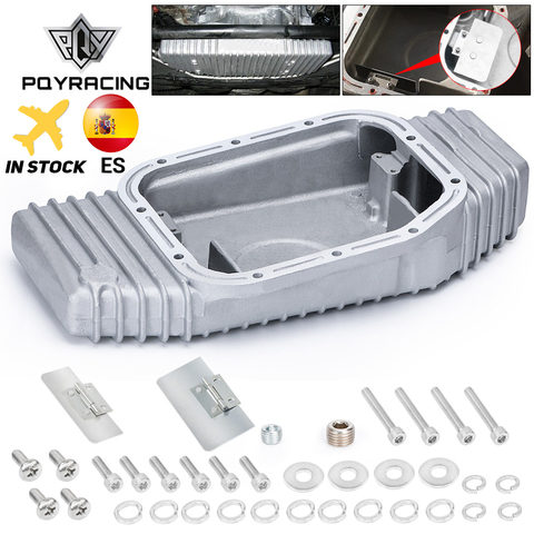 PQY - FOR S13 S14 S15 SR20DET SR20 180SX 200SX 240SX SILVIA SIL 80 TURBO ALUMINUM OIL PAN  (Fits: Nissan) PQY-OP49 ► Photo 1/6