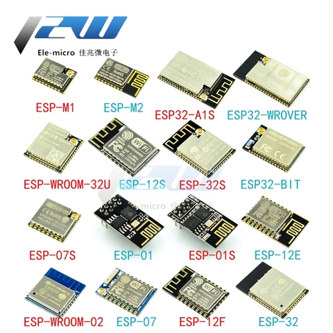 ESP-01 ESP32-WROVER-Bit WROOM-32U Wireless WiFi+Bluetooth dual-core CPU 25q16 ► Photo 1/6