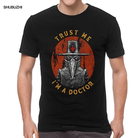 Humor Trust Me I'm A Doctor T Shirt Men Cotton Funny Harajuku T-shirt Short Sleeves Halloween Plague Doctor Tees Streetwear Tops ► Photo 1/5