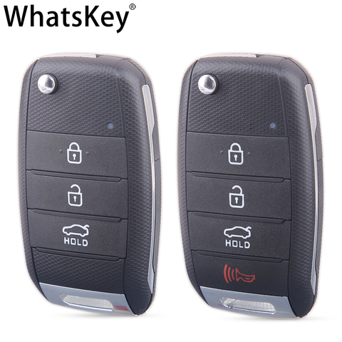 WhatsKey 3/4 Button Flip Remote Key Case Shell Replacement For KIA K3 K2 K5 Carens Cerato Forte kia Sorento Cerato Rio sportage ► Photo 1/6