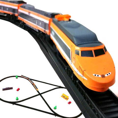New Children's Railway Model Train Set Modern Electric Train Toy For Children RC Trains For Kids Gift DIY Track Trains Rails Kid ► Photo 1/1