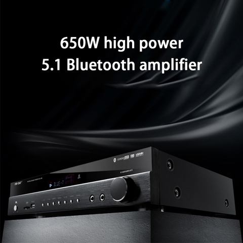 KYYSLB 500/650W 8-16ohm 220V 5.1 High-power Subwoofer Hifi Bluetooth Amplifier Stage Audio Karaoke Digital Fever Amplifier ► Photo 1/6