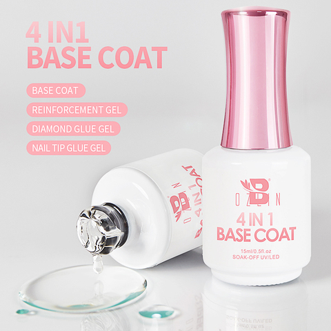 4 In 1 Base Coat Function 15ML Soak Off LED UV Gel Nail Polish Long Lasting Nails Tip Glue Art Tools Varnish Lacquer ► Photo 1/6