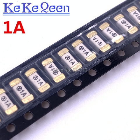 100PCS=10Kinds*10pcs 1808/2410 SMD 0.25A/0.5A/0.75A/1A/1.5A/2A/3A/3.15A/5A/10A each 10pcs Gold Plated Caps Surface Mount Fuses ► Photo 1/6