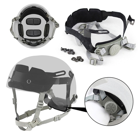 Tactical Helmet Inner Suspension Locking System Adjustable Fast Helmet Strap Shooting Hunting Airsoft Helmet Accessories ► Photo 1/6