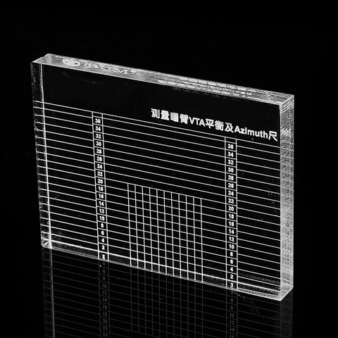 LP Vinyl Record Player Azimuth Ruler Headshell Turntable Phono Tonearm VTA/Cartridge Azimuth Measuring Ruler Balance Cartridge ► Photo 1/6