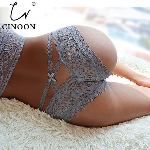 CINOON Sexy Panties Women Fashion Lingerie Tempting Pretty Briefs High Quality Lace Hollow Out Underpants Intimates Lingerie ► Photo 1/6