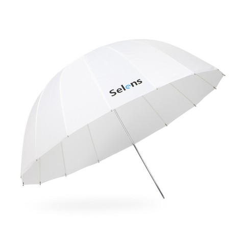 Selens 105cm 130cm 165cm Parabolic Translucent White Umbrella for Speedlite Studio Flash Soft Lighting Diffuser w/ Carrying Bag ► Photo 1/6