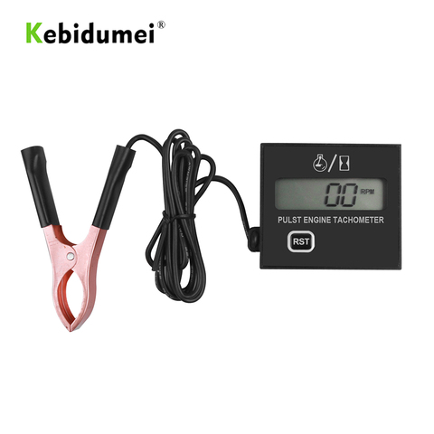 Hot Sale Digital Display Gasoline Engine Tach Hour Meter Gauge Inductive Speedometer Car Stroke Tachometer Motorcycle Lawn Mower ► Photo 1/6