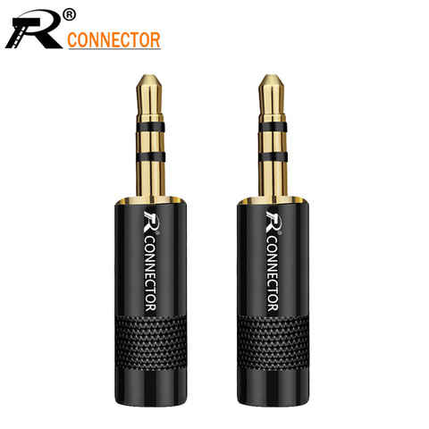 3pcs Jack 3.5 3 poles 3.5mm Audio Gold-Plated headphone plug 3.5 RCA Connectors jack Connector plug jack Stereo Headset ► Photo 1/6