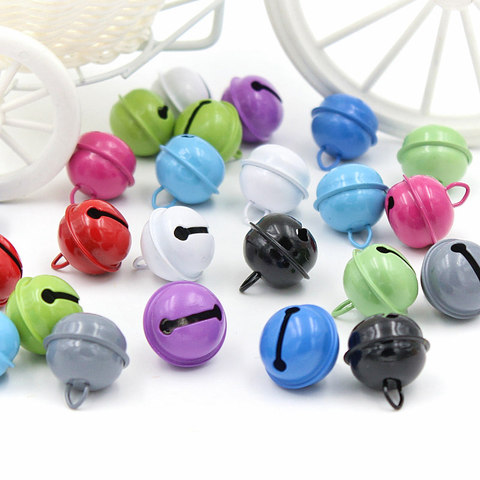 20PCS Rich and colorful Christmas Bells Beads Jingle Bells Christmas Party Decoration Pendants DIY Crafts Handmade Accessories ► Photo 1/6