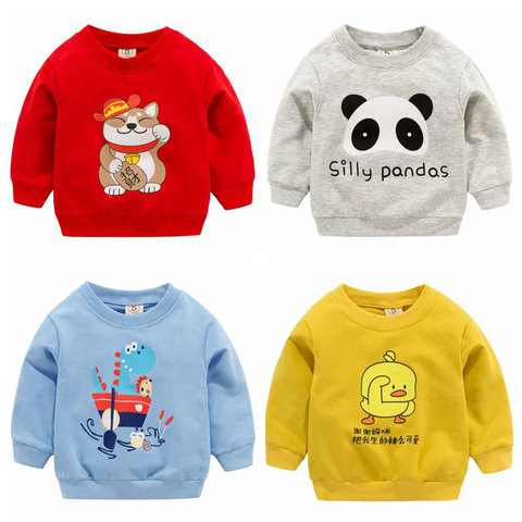 2022 New Spring Children's Sweater Boys Girl's Long-Sleeved T-shirt Baby Bottoming Shirt Cartoon Children's Clothing ► Photo 1/6