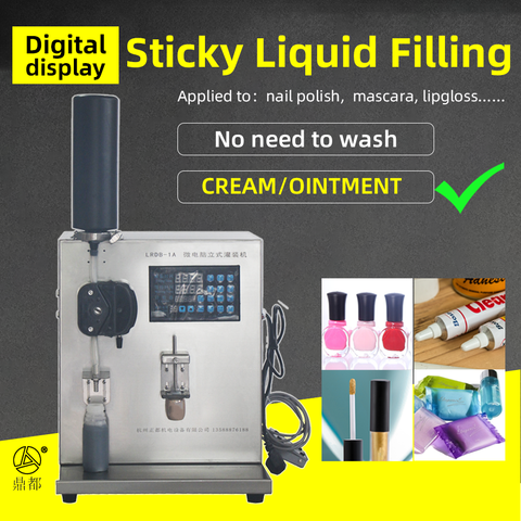 Peristaltic Pump Sticky Liquid Filling Machine LRDB-1A Nail polish Cream Ointment Perfume Mascara Lipgloss Filler machine ► Photo 1/6