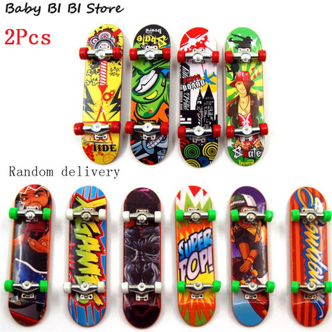 2Pcs Finger Board Tech Truck Mini Skateboards Alloy Stent Party Favors Gift ► Photo 1/6