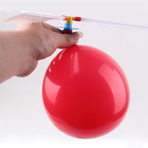 1 Set Classic Balloon Airplane Helicopter For Kids Children Flying Toy Gift Outdoors Toys Random Color Free Shipping ► Photo 1/6