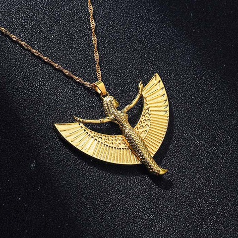 CHENGXUN 2022 Trend Isis Goddess Necklace for Women Egyptian Occult Deity Necklace Pendant Jewelry For Lover ► Photo 1/1
