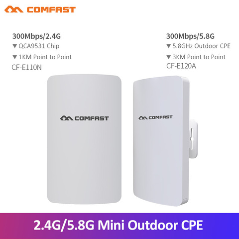 1-3Km Long Range WIFI Outdoor CPE WIFI Router 2.4Ghz, 5Ghz 300Mbps Wireless Router Outdoor WIFI CPE Bridge Repeater Access Point ► Photo 1/6