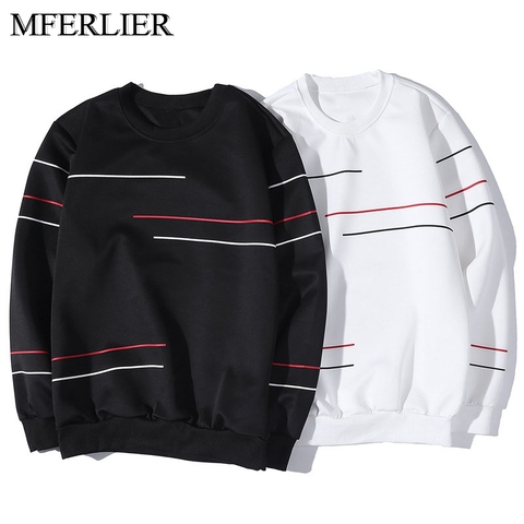 Spring autumn men hoodies 5XL 6XL 7XL 8XL 9XL Bust 148cm Plus size Striped men sweatshirt ► Photo 1/6