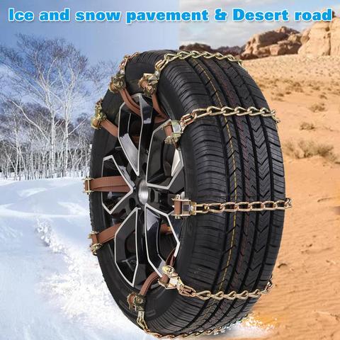 Car Tire Snow Chain Durable Manganese Automobile Snow Tire Anti-skid Tires Chain Tool Emergency Winter Universal Car Accessories ► Photo 1/6
