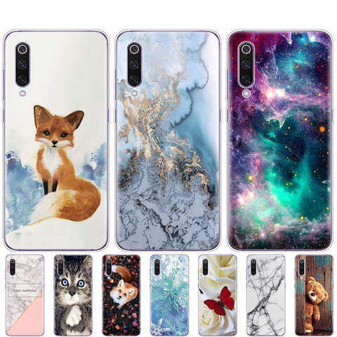 case for xiaomi mi 9 case cover Cartoon Silicone Soft TPU Cover For Xiaomi Mi9 Xiaomi 9 SE Case Phone Shell bumper etui ► Photo 1/6