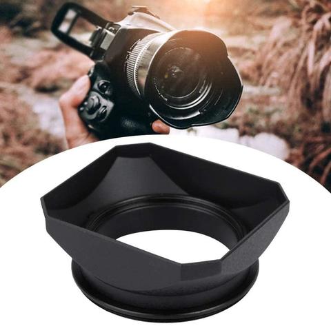 37 39 40.5 43 46 49 52 55 58 mm Square Shape Lens Hood Screw Mount For Leica Canon Nikon Sony Panasonic Fujifilm Pentax Olympus ► Photo 1/6