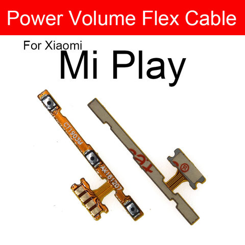 On / Off Power Volume Flex Cable For Xiaomi Mi Play Power Volume Control Switch Flex Ribbon Replacement Parts Accessories ► Photo 1/1