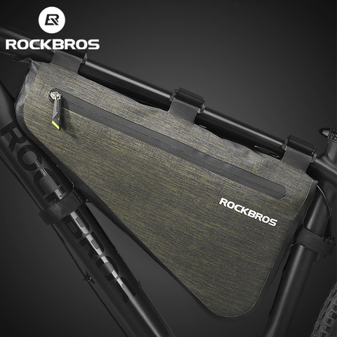 ROCKBROS Rainproof Bike Bag Large Capacity MTB Road Frame Bag Triangle Pouch Waterproof Caulking Bicycle Bag Pannier Accessories ► Photo 1/6