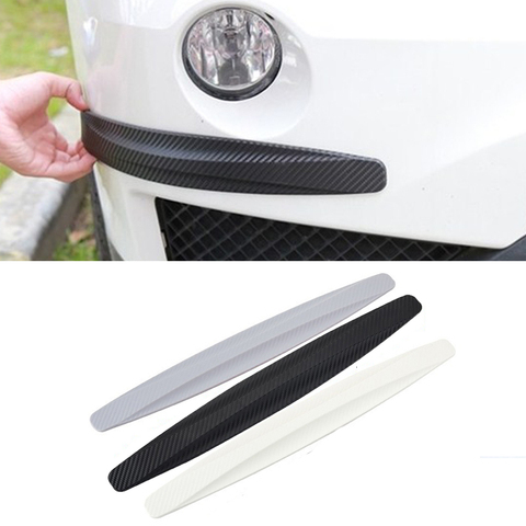 Car Bumper Protector Front Body Corner Lip Bumper Side Gurad Rear Back Protection Carbon Fiber Stickers Anti-scratch Car Styling ► Photo 1/6