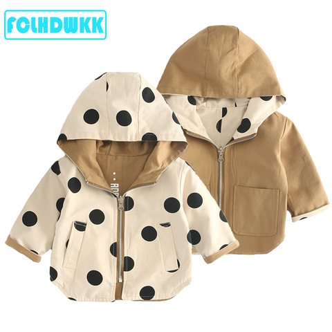 2022 New Spring Autumn Girls Jackets And Coats Double Sided Kids Outerwear Sport Hooded Toddler Girl Boy Clothes Children Jacket ► Photo 1/6