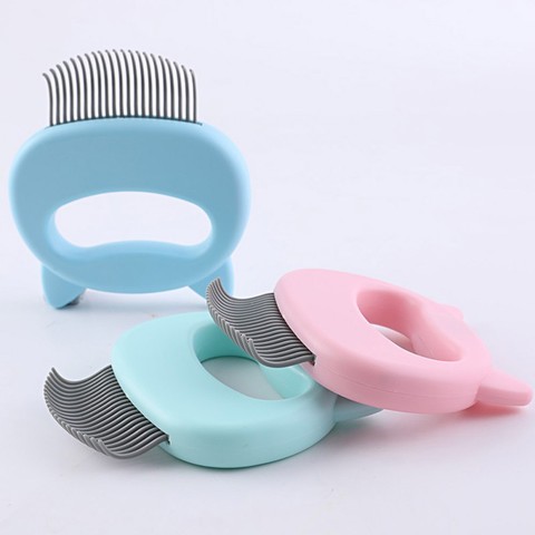 Pet Massage Brush Shell Shaped Handle Pet Grooming Massage Tool To Remove Loose Hairs Only For Cats ► Photo 1/6