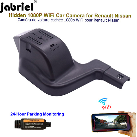 Jabriel Full HD Car Dvr Dash Cam Camera video recorder for Renault clio megane 2 3 duster KADJAR Captur for Nissan Qashqai ► Photo 1/6