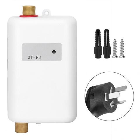 3000W Electric Water heater White Mini Tankless Instant Hot Water Heater US/EU/UK/AU Plug ► Photo 1/6