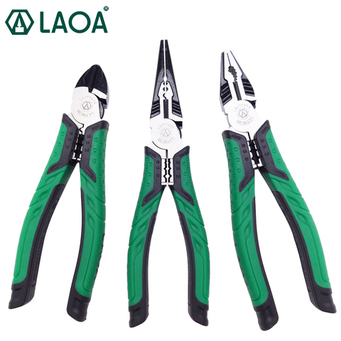 LAOA 7inch  Cutting Pliers Multifunction Diagonal pliers Long Nose Fishing Pliers Electrician's Tools ► Photo 1/6