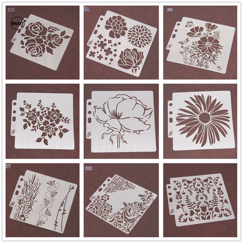 (26 Styles can Choose) Flowers Lace Stencils Painting Embossing DIY Scrapbooking Paper Photo Album Craft Card Template for Decor ► Photo 1/6