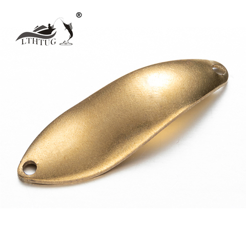 LTHTUG BUX SPOON 3.5g Unpainted Spoon Bait Golden Silver Copper DIY Blank Metal Fishing Lures For Trout Pike Perch Salmon ► Photo 1/6