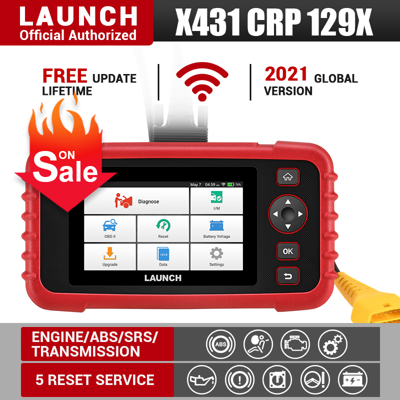 Launch X431 CRP129X OBD2 Diagnostic Scan Tool Scanner Car Code Reader as CRP129E 