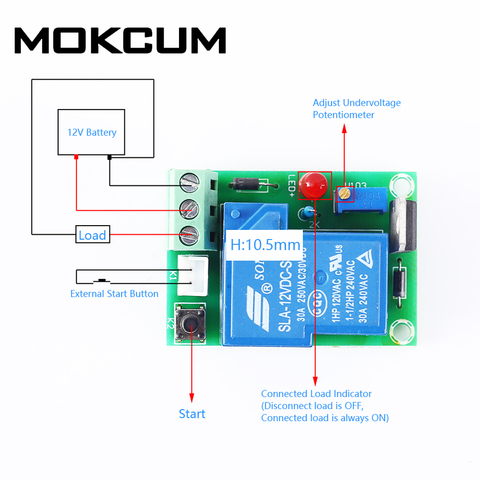 Battery Protecter Over-discharge Protection Module 30A Upper Low Voltage Protection Board Only for 12V Battery ► Photo 1/6