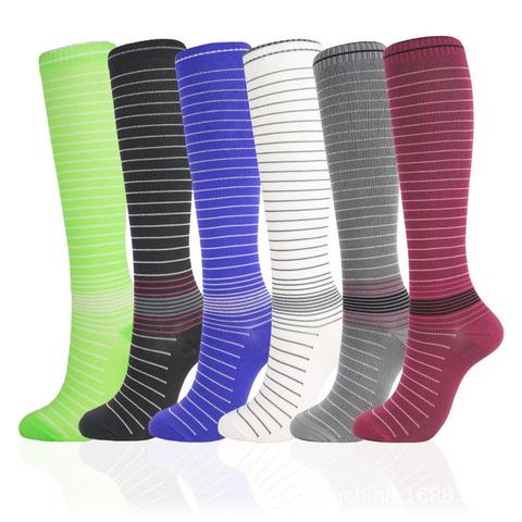 Compression Socks Running Gym Cycling Football Sports Stockings for Men Women Leg Support Nurse Hiking Athletes Driver Travel ► Photo 1/6