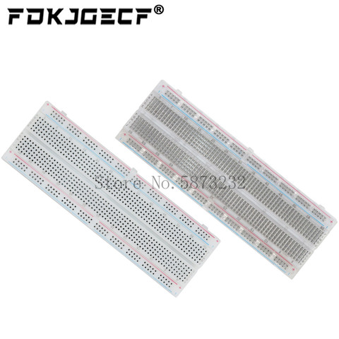 White/Transparent Breadboard 830 Point Solderless PCB Bread Board MB-102 MB102 Test Develop DIY for arduino ► Photo 1/3