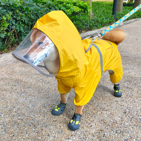 Dog Raincoat Waterproof Clothing Dog Rain Jacket Jumpsuit French Bulldog Clothes Welsh Corgi Dog Costume Shiba Inu Pet Outfit ► Photo 1/6