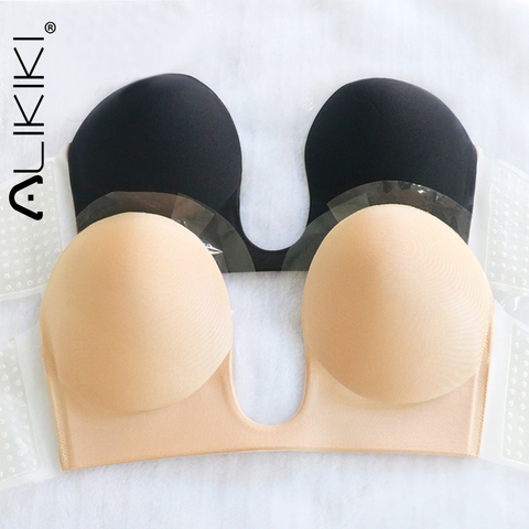 Sexy Silicone Nipple Cover Bra Pad Adhesive Reusable Invisible Lift Up Tape Breast Petals for Party Dress Bra Accessories ► Photo 1/6