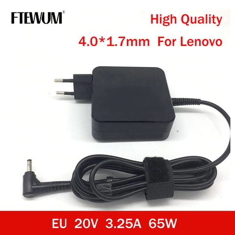 FTEWUM EU AC Laptop Charger 20V 3.25A 65W 4.0*1.7mm For Lenovo IdeaPad 100-15 B50-10 YOGA 710 510-14ISK Notebook Power Adapter ► Photo 1/6