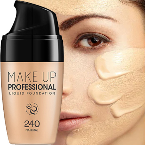 Professional Full Coverage Liquid Foundation Face Base Makeup Natural Color Concealer Whitening Lasting Primer Makeup BB Cream ► Photo 1/6
