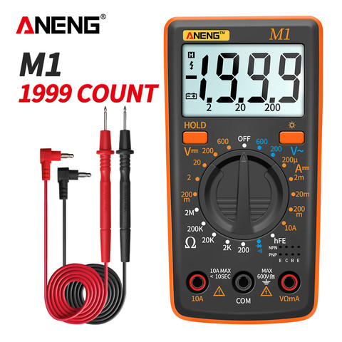 ANENG M1 AC/DC Digital Professional Multimetro esr Meter Multimetro Voltage Tester Auto True RMS Multimeter DMM 400a 10A Current ► Photo 1/6