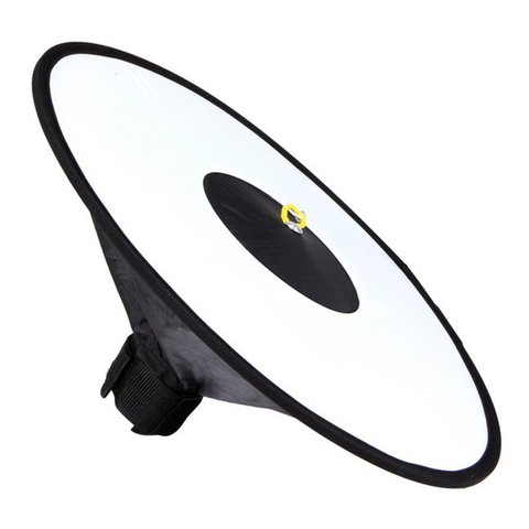 Portable Round Softbox Universal Photography Studio Flash Diffuser Soft Box Strap Oxford Cloth For Camera Flash ► Photo 1/6