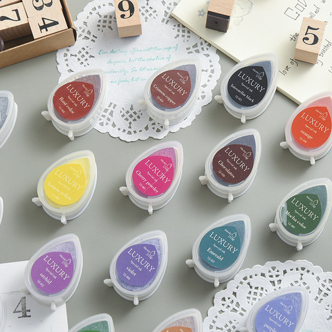 20 Rainbow Colors Diy Craft Scrapbooking Ink Pad Stamps ► Photo 1/6